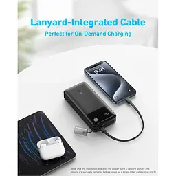 Павербанк Anker Black 20 000 mAh / 30 Вт (A1384G11) - мініатюра 3