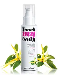 Лубрикант Love To Love Touch My Body Ylang-Ylang масажний гель та 2 в 1, 100 мл