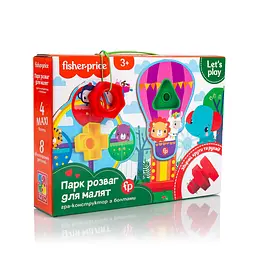 Гра-конструктор із болтами "Fisher-Price. Парк розваг" Укр Vladi Toys 20х27х6 см det0012941