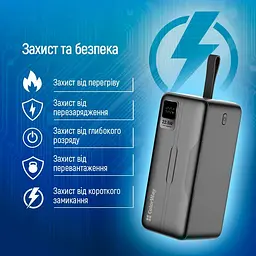 Павербанк ColorWay Black 50 000 mAh / 22.5 Вт (CW-PB500LPC5BK-PDD) - мініатюра 8