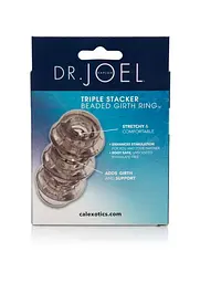 Насадка на пеніс CalExotics Dr. Joel Kaplan Triple Stacker Beaded Girth Ring 8.2 см чорний - мініатюра 5