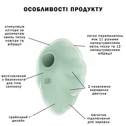 Вакуумний стимулятор Satisfyer Cloud Dancer Mint (SO8973) [108368] - мініатюра 6