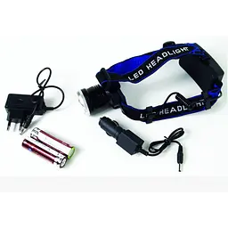 Ліхтар налобний акумуляторний BL POLICE P-T24-P50 Cree XH-P50 1050 Lumen 3 режими зум 2×18650 - мініатюра 2