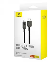 Кабель Baseus Unbreakable Series Fast Charging Cable USB to Lightning 2.4A 2m P10355802111-01 Black - мініатюра 6