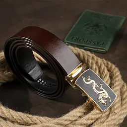 Чоловічий шкіряний ремінь Vintage 115х3,4 см acs0014860 - мініатюра 6