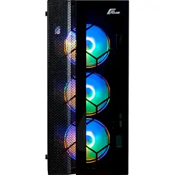Корпус Frime Nucleus Black USB 3.0 без БЖ (Nucleus-U3-GLS-4DTRMLT16.6WP) - мініатюра 2