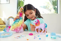 Ігровий набір Barbie Екстра Догляд за єдинорогом з Дрімтопіі (GTG01) - мініатюра 6