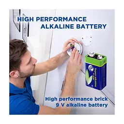 Батарейка EnerGenie Крона 6LR61 9V лужна 1шт (EG-BA-6LR61-01) - мініатюра 3