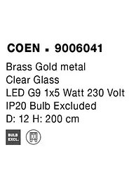 Підвіс Nova Luce COEN 9006041 - мініатюра 7