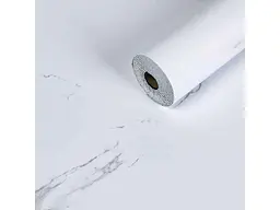 Самоклеюча вінілова плитка в рулоні STICKER WALL 600*3000*2мм Білий повітряний мармур Глянсова SW-00001287 - мініатюра 2