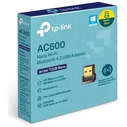 Сітковий адаптер USB TP-Link Archer T2UB Nano, 802.11ac Dual Band USB Adapter, mini-size, USB 2.0 - мініатюра 2