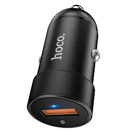 Автомобільний зарядний пристрій Hoco Z32A QC 3.0 18W (чорний) - мініатюра 5