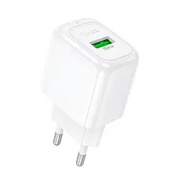Сітчастий зарядний пристрій HOCO CS52A Surplus single-port QC3.0 charger білий