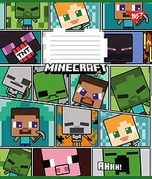Набір зошитів Yes Minecraft А5 в лінійку 12 аркушів 25 шт. (766950) - мініатюра 5
