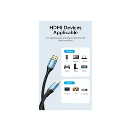 Кабель мультимедійний HDMI M to HDMI M 5.0m V2.0 4K60Hz blue Vention (ALHSJ) - мініатюра 5