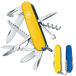 Ніж Victorinox Huntsman Ukraine 91мм,15функ,жовт-син