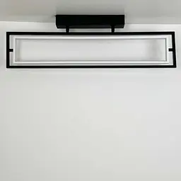 Світильник LED smart PRADA+пульт 60W 3000-5000K IP20 прямокутник чорно-білий Violux ( 220715 ) - мініатюра 2