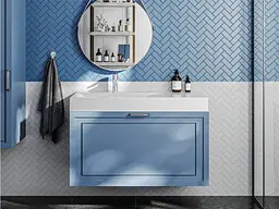 Умивальник Miraggio VIOLA 1000 L (0002658) Miramarble, Глянцевий, Накладний/Підвісний/Врізний, Білий - мініатюра 5