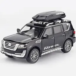 Колекційна металева модель автомобіля АвтоЕксперт Nissan Patrol з багажником на даху, інерцією, світлом та звуком 1:32 - мініатюра 9