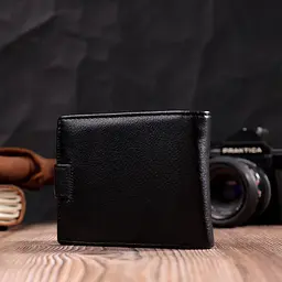 Чоловічий шкіряний портмоне ST Leather 11,3х9,5х2 см acs0028280 - мініатюра 8