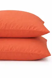 Наволочка Ecotton 50х70 см фланель із бавовни Coral помаранчевий (24389) - мініатюра 2