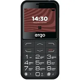 Телефон Ergo R231 Black UA UCRF