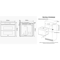 Духовка електрична Samsung NV7B41201AK - мініатюра 4