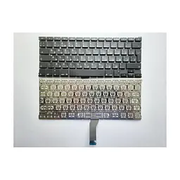Клавіатура ноутбука Apple Macbook Air 13.3\" A1369(2011+), A1466 чорна, підсв. (A46036)