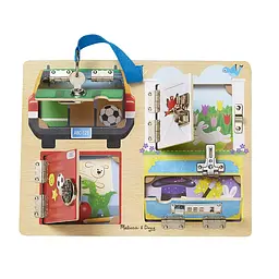 Дошка Melissa&Doug з засувками і блокуванням дерев'яна (MD19540) - мініатюра 2