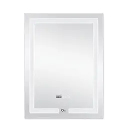 Дзеркало Qtap Mideya з антизапотіванням (DC-F936) 500x800 QT2078F936W, Білий - мініатюра 3