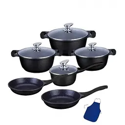 Набір посуду Bohmann BH 60-11 Black 11 предметів - мініатюра 2
