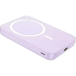 Зовнішній акумулятор Hoco J109 Easy MagSafe 5000mAh 20W Purple [101294] - мініатюра 3