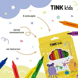 Олівці для малювання у ванній Tink kids Magic Crayons 6 шт. (289843) - мініатюра 3