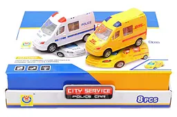 Іграшковий мікроавтобус інерційний світлові та звукові ефекти City Service 2269р. 35х31х8, 5см