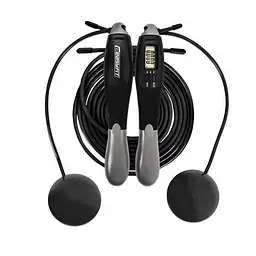 Швидкісна скакалка з лічильником TwinRope EF-1909-GY 2,8 метра