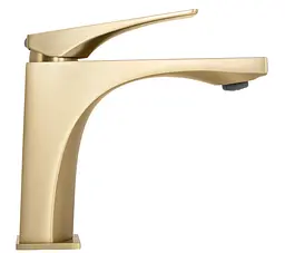 Змішувач для умивальника Rea Joe низький brushed gold REA-B8990 - мініатюра 3