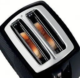 Тостер GrooWe 2 Slice 850Вт, підігрів, розморожування, пластик, чорний Russell Hobbs kuh0014907 - мініатюра 4