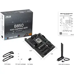 Материнська плата Asus B850 MAX GAMING WIFI - мініатюра 8
