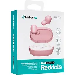 Бездротові навушники Bluetooth Headset Gelius Pro Reddots TWS Earbuds GP-TWS010 Pink - мініатюра 10