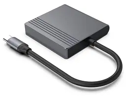 Адаптер Cablexpert A-CM-HDMIFDPF-01, USB Type-C на HDMI/DP - мініатюра 2