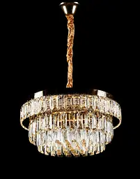 Золота кришталева люстра Splendid Ray 30438530 L2211/500/5+LED (SGD) з пультом та 2 температурами світла - мініатюра 3