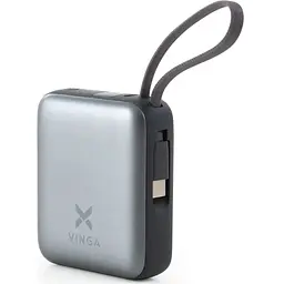 Батарея універсальна Vinga 10000 mAh 35W Display Cable (VPBB1035C)