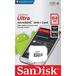Карта пам'яті SanDisk microSDXC 64GB UHS-I Ultra A1 (SDSQUNR-064G-GN3MN) [109259] - мініатюра 5