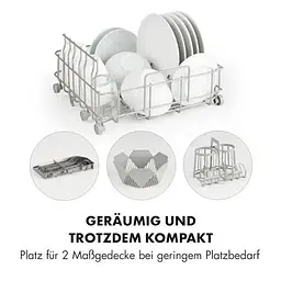 Посудомийна машина Klarstein Amazonia Mini (10033480) - мініатюра 4