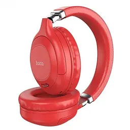 Бездротова Bluetooth стерео гарнітура Hoco W32 BT5.0 навушники Red - мініатюра 2