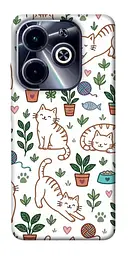 TPU чохол Demsky Cats pattern для Infinix Hot 40i