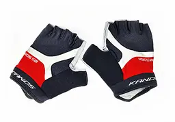 Велорукавиці Kands AL-1110 з короткими пальцями XL Black-White-Red (G0000061) - мініатюра 3
