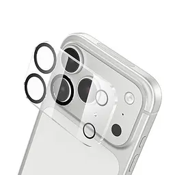 Захисне скло для камери iPhone 17 Pro HOCO 3D night shooting circle lens glass set (25PCS) G13 - мініатюра 2