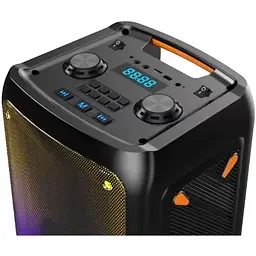 Портативна колонка бумбокс XPRO GT-5050 валіза 100Вт USB SD FM радіо Bluetooth 2 мікрофони ДУ (MER-15064) - мініатюра 4