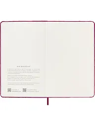 Записник Moleskine Velvet середній, Лінійка Червоний + бокс (LCNBVELVQP060C) - мініатюра 5